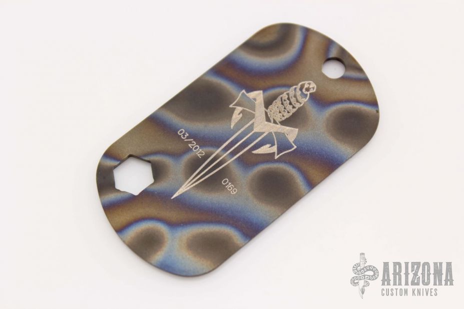 Marfione Custom Knives Dog Tag