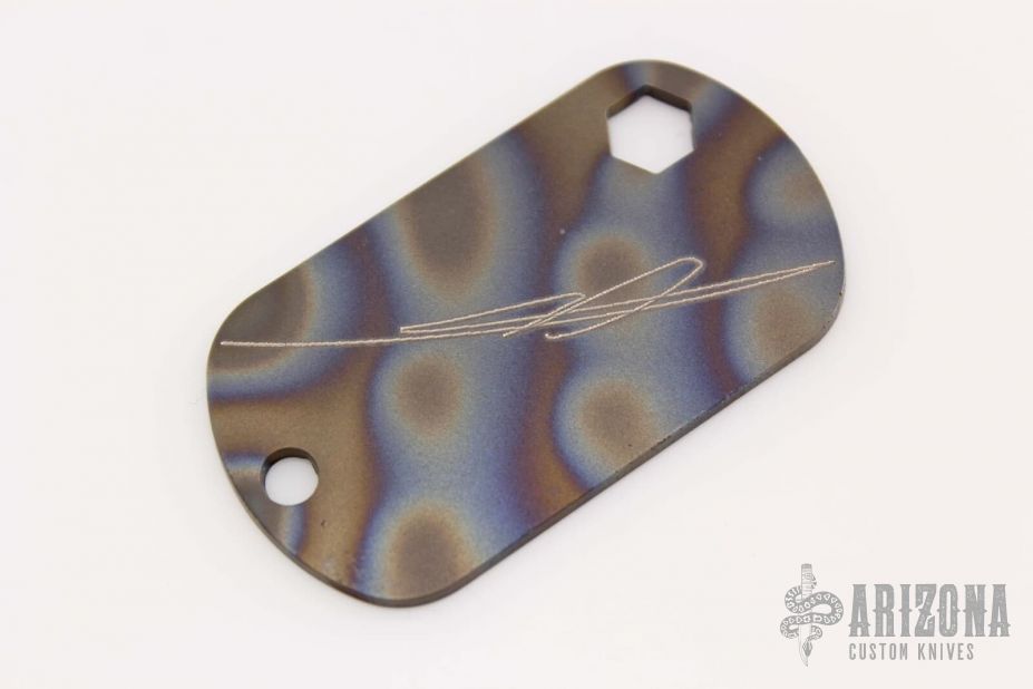 Marfione Custom Knives Dog Tag