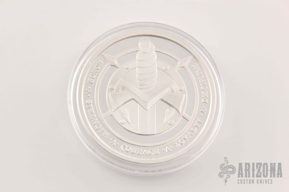 Marfione Custom Knives Pure Silver Challenge Coin