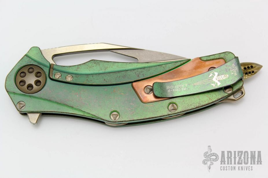 Matrix-R - Bronzed Stonewash and Antique Green w/ Copper Inlay