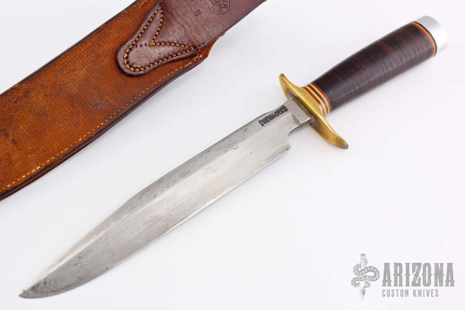 Model 1-8 - 1950's Heiser Brown Button Sheath