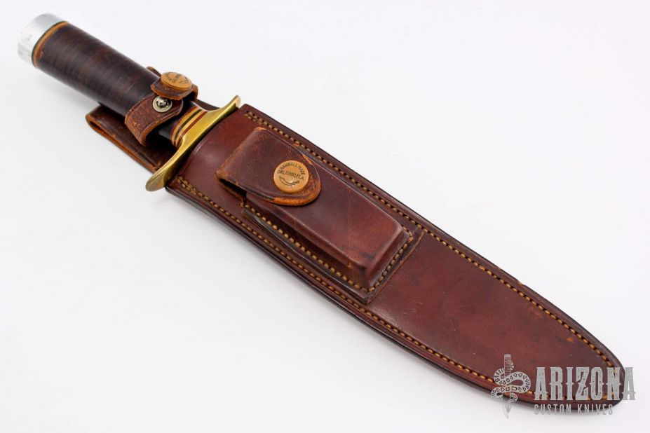 Model 1-8 - 1950's Heiser Brown Button Sheath