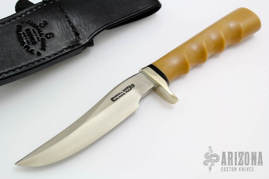 Model 3-5 - Bone Linen Micarta w/ Compass