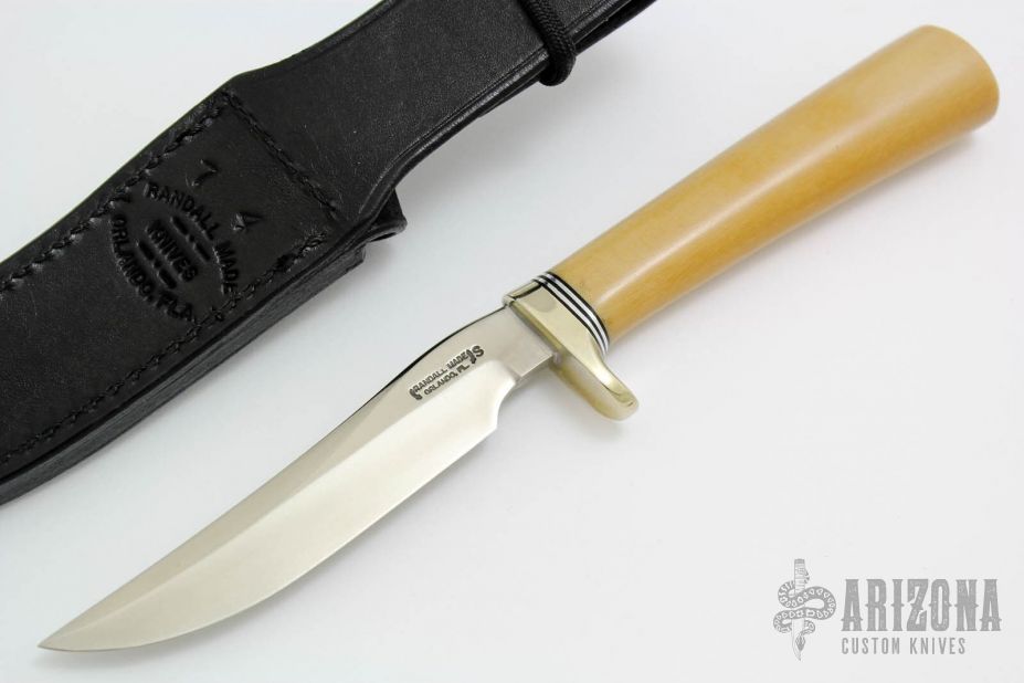 Model 7-4 - Bone Linen Micarta w/ Compass