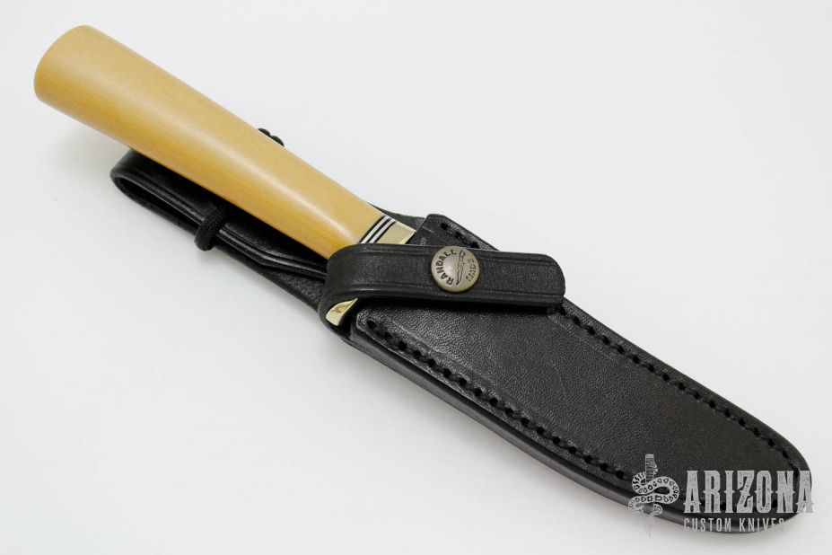 Model 7-4 - Bone Linen Micarta w/ Compass