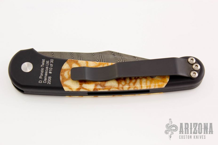 Monaco Ltd. Damascus Edition - Ponzio Damascus & Tiger Coral (#10/30)