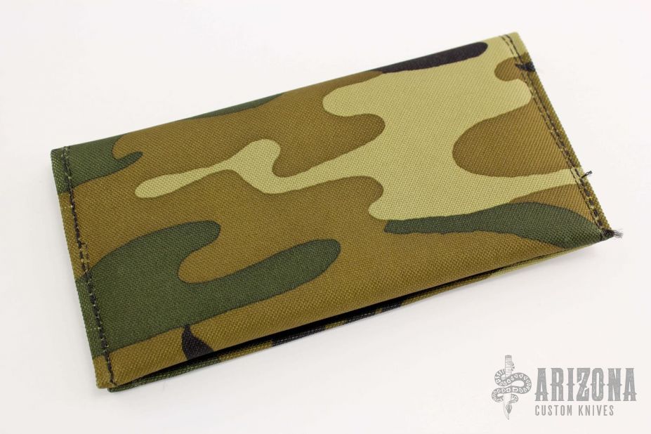 Nylon Velcro Stider Knives Case - Woodland Camo