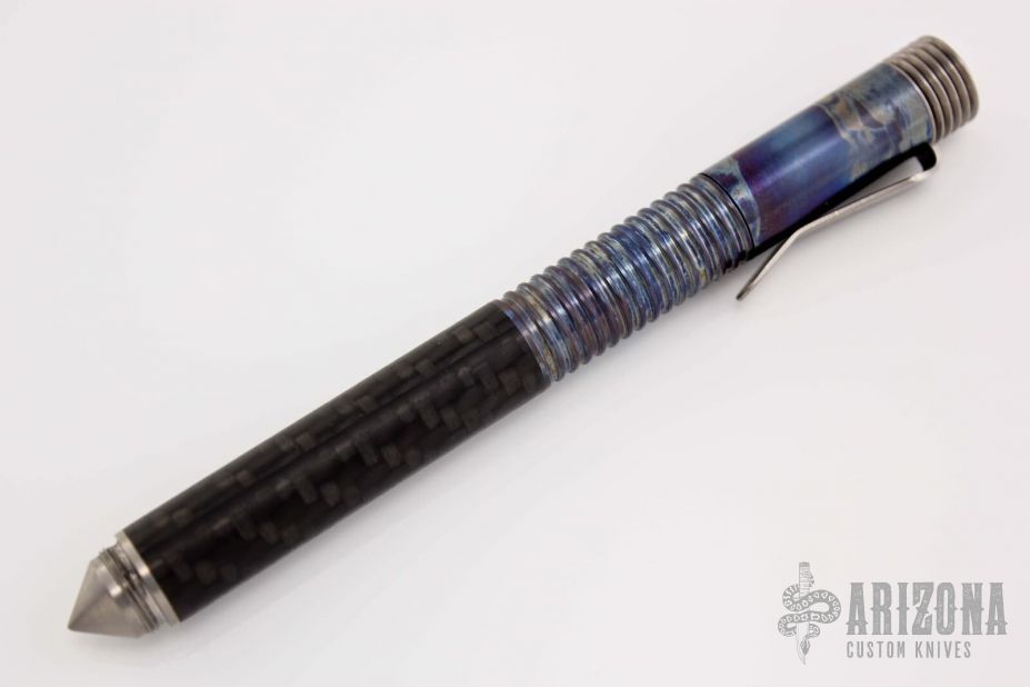 S500TiCf (F) - Flamed Titanium/Carbon Fiber Pen