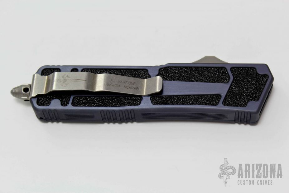 Scarab Clip Point HG High Polish Hand Lapped Handle Face Gun Metal Grey