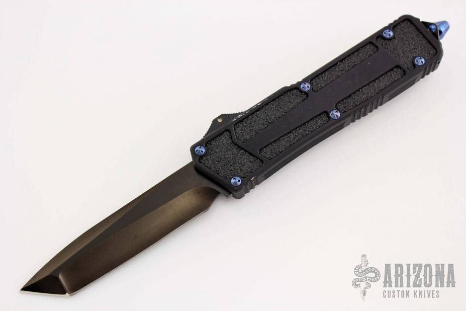 Scarab Tanto Stonewash DLC - Blued Ti Hardware