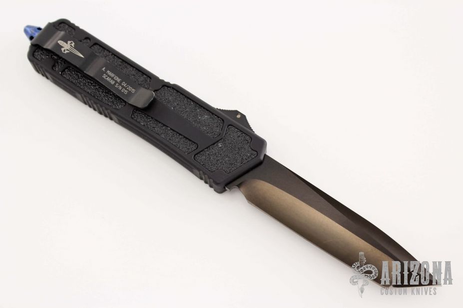 Scarab Tanto Stonewash DLC - Blued Ti Hardware