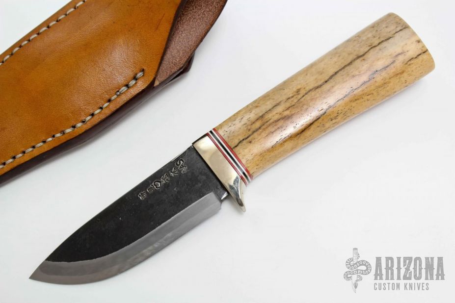 Sheath Knife - Oosic Handle by Moriya