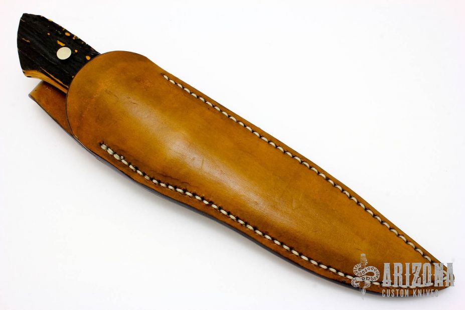 Sheath Knife - Stag Handle by Moriya