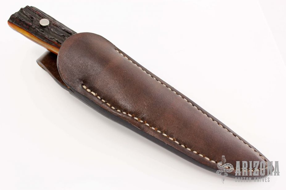 Sheath Knife - Stag Handle by Moriya