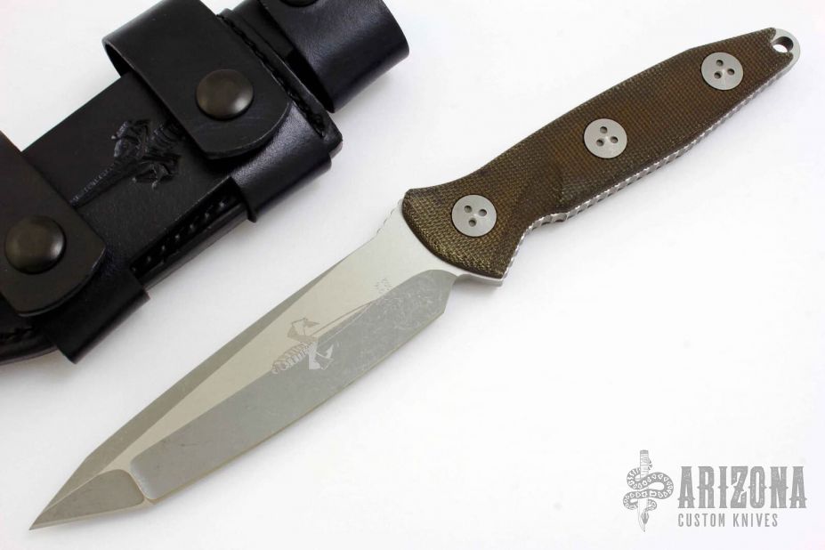 Socom Alpha Tanto - Brown Canvas Micarta