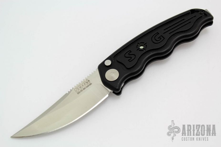 How to sharpen SOG Mini SOG TAC Automatic Knife, I don't just say