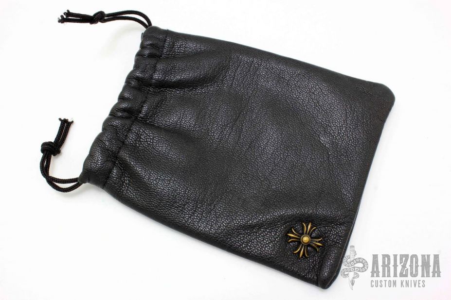 Steel Flame Leather bag with Pin