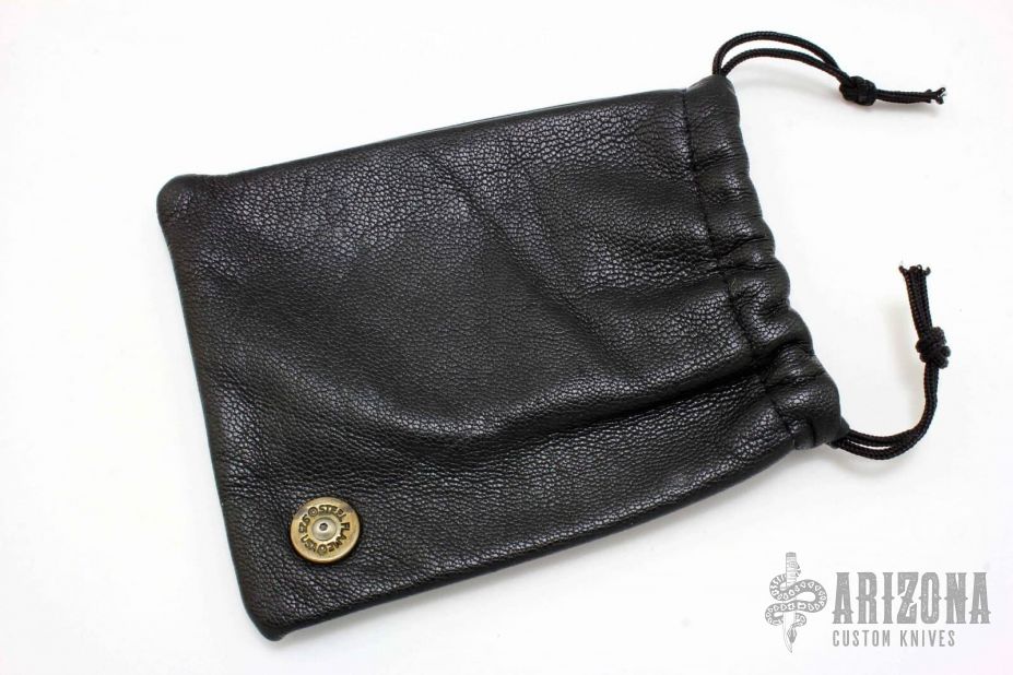 Steel Flame Leather bag with Pin