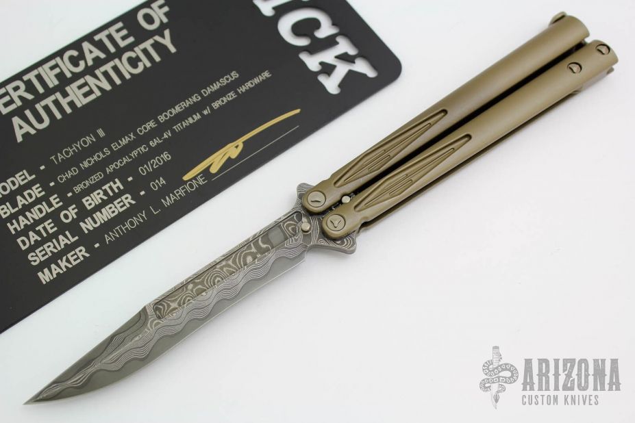 Tachyon III - Nichols Elmax Core Boomerang Damascus #014