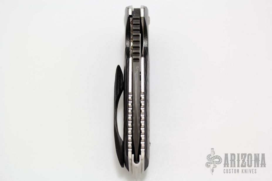 Tank Flipper - Damascus/Zirc/Carbon Fiber