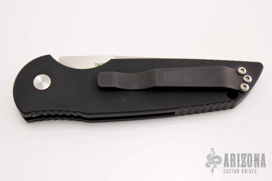 TR-3 LTD - Black Handle/Pearl Button/Satin/Plain