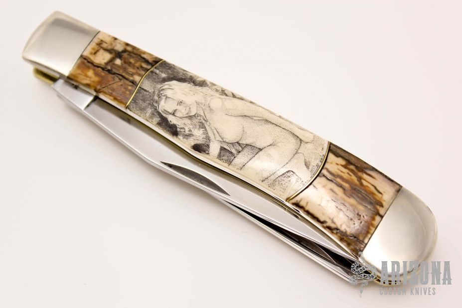 Trapper - Mammoth Ivory w/ Scrimshaw