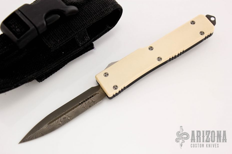 UTX-70 D/E - Damascus and Ivory Micarta