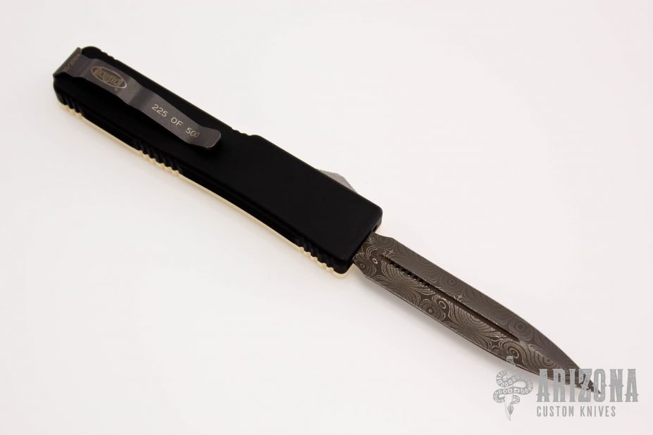 UTX-70 D/E - Damascus and Ivory Micarta