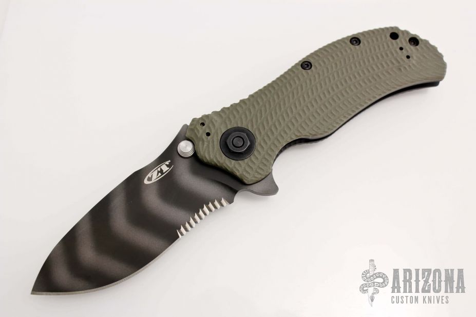 ZT 0301 Strider/Onion Folder Green #0615 - Arizona Custom Knives ZT 0301 Strider/Onion Folder Green #0615 - Arizona Custom Knives