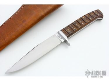 即納豊富なMICK LANGLEY knife ミック ラングレイ ナイフ レザーケース付き 全長22.5cm 124g 機能的 オシャレ アウトドア 人気 美品 必見 その他