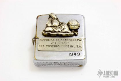 1949年　広島　THIRD COMPETITION マッカーサー杯　記念メダル 1949 3 Barrel Zippo Chopper - Arizona Custom Knives