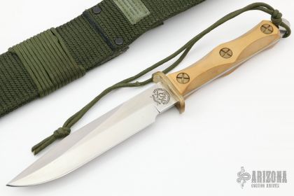 EK.Knifeハンドメイドカスタム、専用GIベルト付きMADEIN.USA EK Commando Bowie I-5 - Arizona Custom Knives
