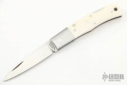 Baby Horn Lockback #251 - Mammoth Ivory - Arizona Custom Knives