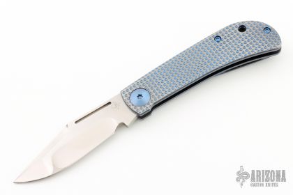 Jim Burke Custom MAP Multiple Application Pen, Silver with Blue Accents,  5.125 Overall - KnifeCenter - Discontinued