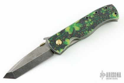 CQC-7 BW TF Black - Gold Dust w/ Bling - St. Patricks Irish 7