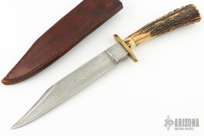 お歳暮・冬ギフト特集 2024 人気ランキング Stag and Cable Damascus Bowie - Arizona Custom Knives 工芸品