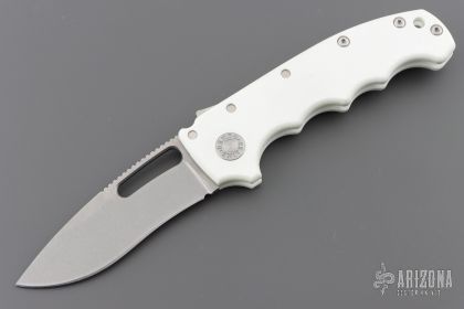 MG AD20S Shark Lock Kopis Flat Grind Stonewashed Blade - White G