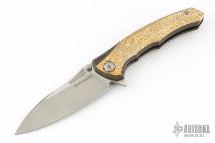 Maxace Corvus III - Gray Ti/ Mokume - Arizona Custom Knives