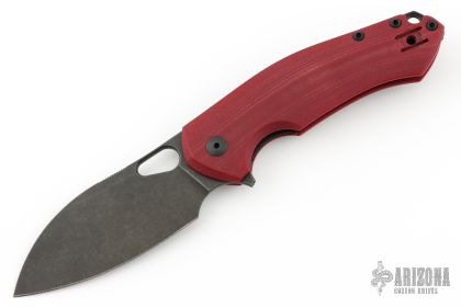 GiantMouse ACE Biblio XL - St. Nick's Knives Exclusive - Red G10