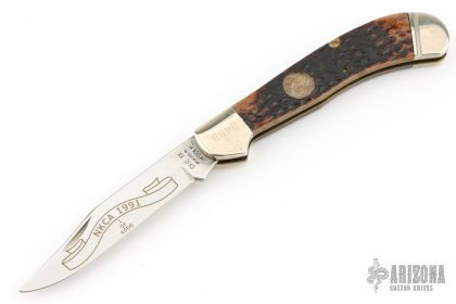 61100 Saddlehorn Trapper - NKCA 1991 1of4000 - Arizona Custom Knives