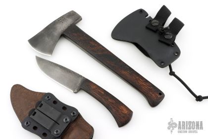 Hand Forged Highland Hatchet and Highland Hunter Prototype Set
