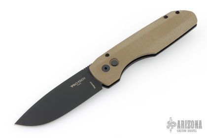 Ver01213-GRN MIC Synapse Black Aluminum Green Linen Micarta DLC