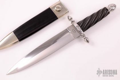 Vintage Carl Schlieper / German Eye Brand -Single Blade Lockback Knife  +Great Fat Stag Handles -NOS