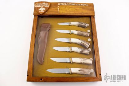 Gerber Custom Stag Knives Dealer Display - Arizona Custom Knives