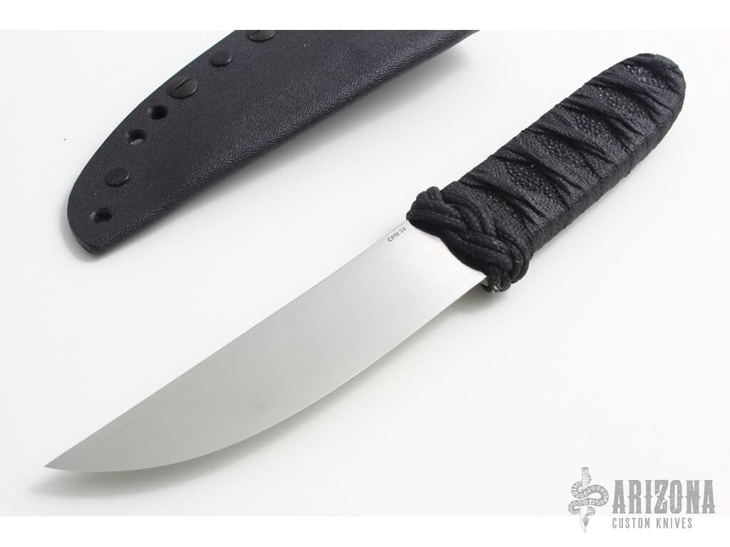 Chisel Ground Fixed Blade-by-Mike-Snody - Arizona Custom Knives