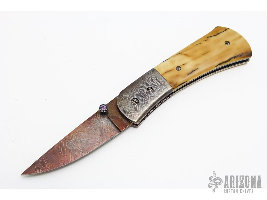 Mini Mammoth Folder by Rick Dunkerley Knives - Arizona Custom Knives
