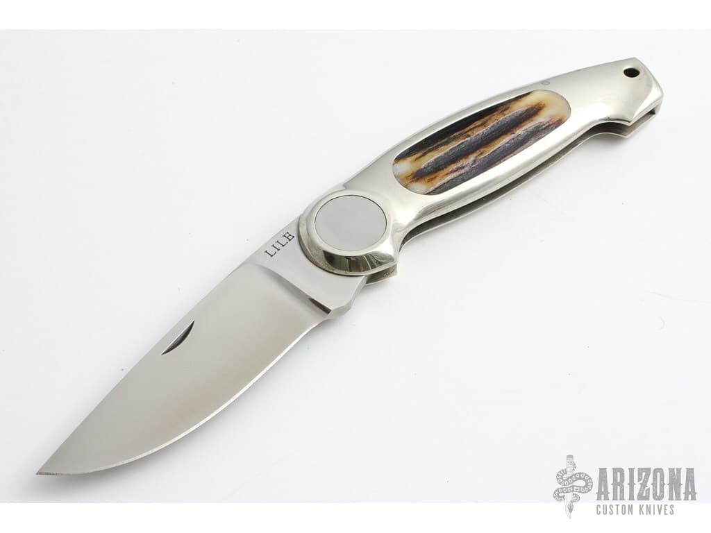 Stag Button Lock Arizona Custom Knives