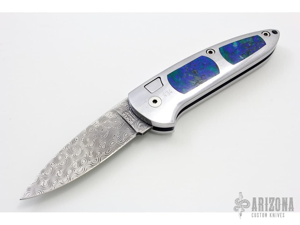 Damast w/ Lapis Inlays by Boker Knives | Arizona Custom Knives