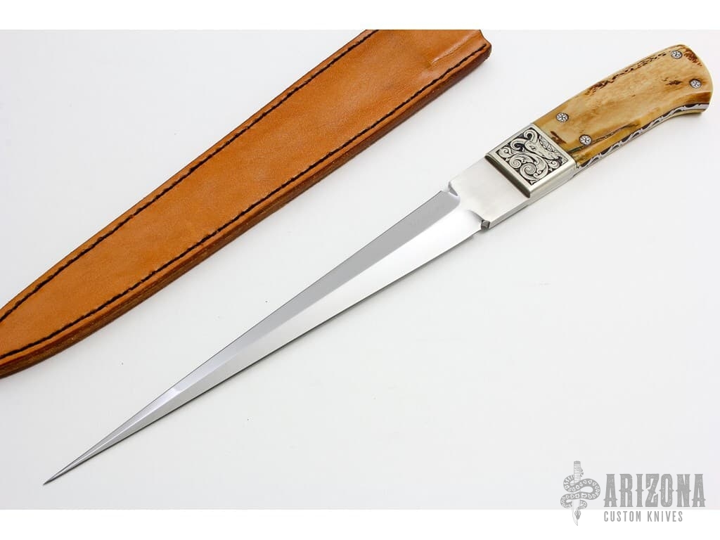 Engraved Dagger - Arizona Custom Knives