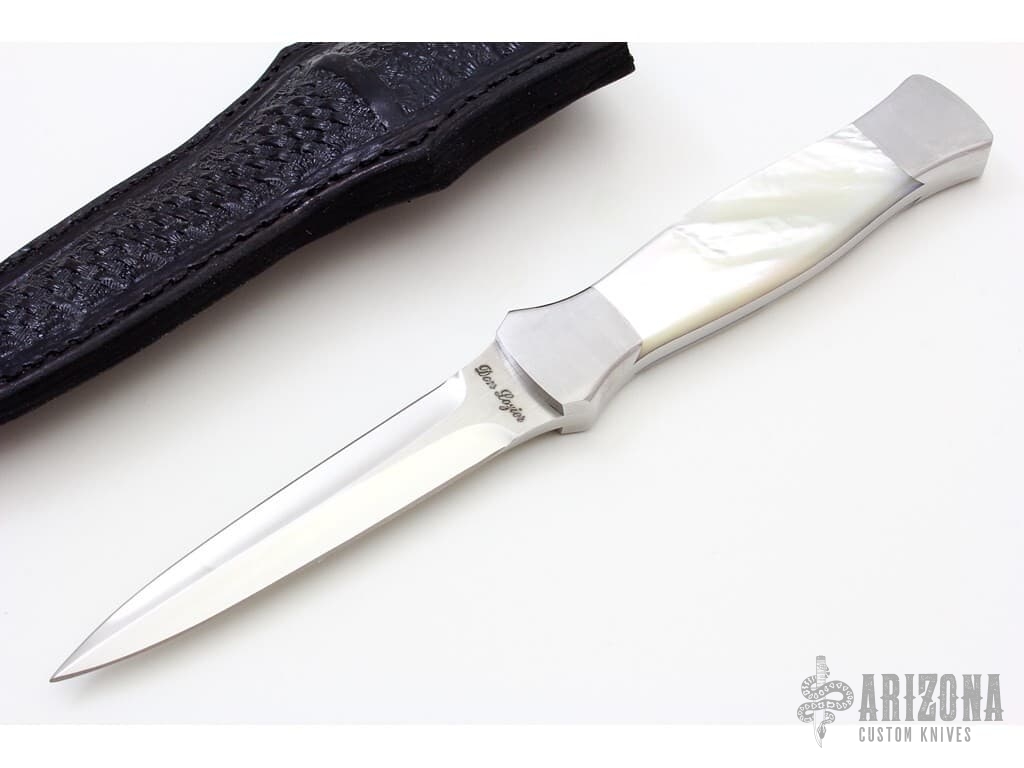 Mother Of Pearl Boot Dagger Arizona Custom Knives
